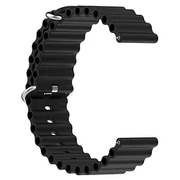 Ремінець силіконовий Primolux Ocean для годинника Amazfit GTR 2/GTR 3/GTR 4 Black - мініатюра 2