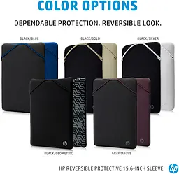 Чохол HP 14 Reversible Protective Blk/Slv Sleeve - мініатюра 6