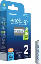 Акумулятор Panasonic Eneloop R3 "ААА" 800mAh Ni-Mh BK-4MCDE/2BE 2шт