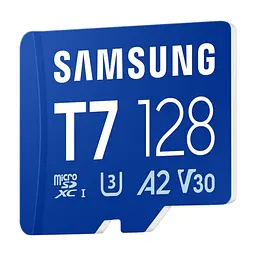 Карта пам'яті Samsung 128GB microSDXC class 10 UHS-I U3 V30 A2 T7 (MB-MB128T/WW) - мініатюра 3