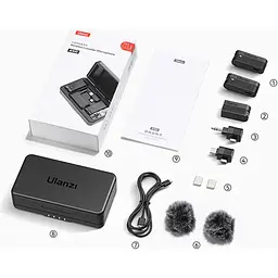 Мікрофонна радіосистема Ulanzi A100 Type-C + 3.5mm (UV-A014) [125950] - мініатюра 8