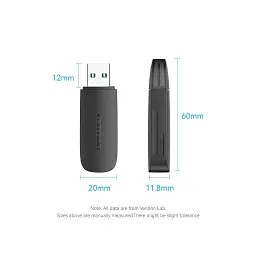 Зчитувач флеш-карт Vention USB 3.0 to SD+TF Black Dual Drive Letter (CLGB0) - мініатюра 3