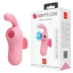 Вібростимулятор PRETTY LOVE MAGIC FAIRY, 10 функцій вібрації, 10 функцій постукування, функція пам'яті PRETTY LOVE BI-300086 102051
