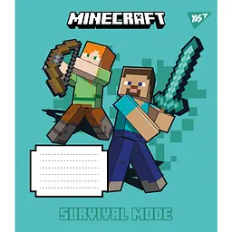 Набір зошитів Yes Minecraft Signs A5 в косу лінію 12 аркушів 25 шт. (767558) - мініатюра 6