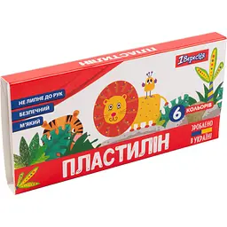Пластилін 1 Вересня Zoo Land, 6 кольорів, 120 г (540512) - мініатюра 2
