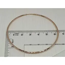 Золоті сережки-кільця Sova jewelry house з алмазною гранню. 2008007101 - мініатюра 3