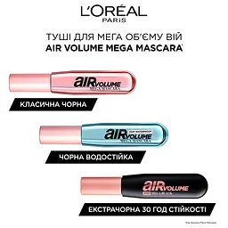 Туш для вій L'Oreal Paris Air Volume 30H Mega Black 9.4 мл (AA361100) - мініатюра 3