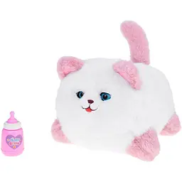 Інтерактивна м'яка іграшка AiDA Smart Blinking Cat біло-рожева (AD54081) - мініатюра 7