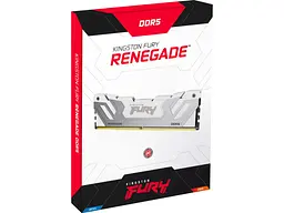 Пам'ять для настільних комп'ютерів Kingston FURY 48 GB (2x24GB) CUDIMM DDR5 8800 MHz Renegade Silver/White (KF588CU42RWK2-48) - мініатюра 3