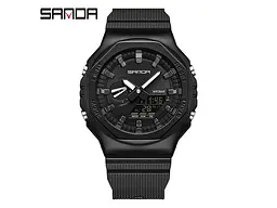 Наручные часы мужские 3167 All Black Sanda acs0030942 - миниатюра 2