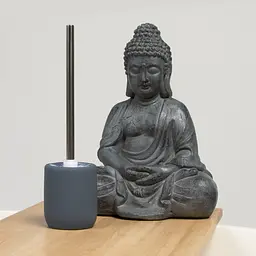 Йоржик для унітазу МВМ My Home Milan, сірий (BA-25 GRAY) - мініатюра 3