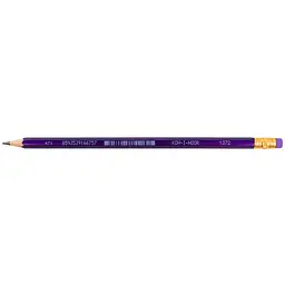 Олівець графітний  Koh-i-Noor Oriental НВ з гумкою фіолетовий (1372) - мініатюра 2