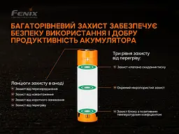 Акумулятор 21700 Fenix 5000 mAh li-ion (ARB-L21-5000V20) - мініатюра 6