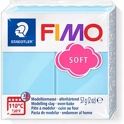 Пластика для біжутерії Soft Аквамаринова пастельна 57г Fimo