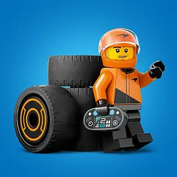 Конструктор LEGO City Пілот F1 з автомобілем для перегонів команди McLaren 86 деталей (60442) - мініатюра 4