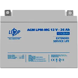 Акумулятор LogicPower AGM-MG 12V [12V/26Ah/312Wh] [6557] [109866] - мініатюра 1