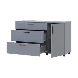 Комод Doros Торн Сірий 3Ш/1Д 135х51.6х80 (41510183)