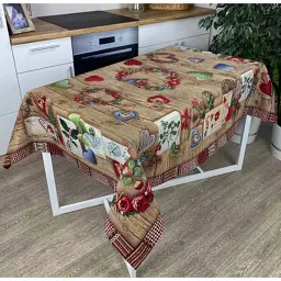 Скатертина Прованс гобеленова Wooden 134х240 см (4823093435995) - мініатюра 4