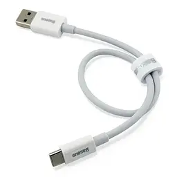 Дата кабель Baseus Superior Series Fast Charging USB to Type-C 100W (0.25m) (P10320102) Moon White - мініатюра 3