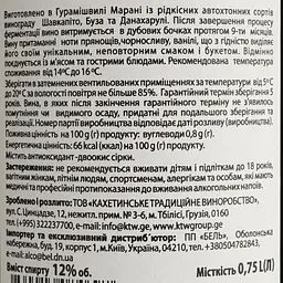 Вино Guramishvili’s Marani Saguramo червоне сухе 0.75 л - мініатюра 4
