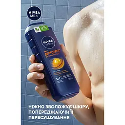 Гель для душу NIVEA MEN Спорт 3 в 1 для тіла обличчя та волосся 500 мл (81083) - мініатюра 8