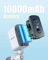 4G портативна магнітна камера COCOCAM без Wi-Fi, 2K, 300° панорама, IP66, батарея 10000 мАг - мініатюра 7