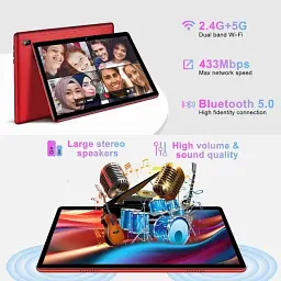 Планшет 10.1" Facetel Q6 6+6/128Gb Android 13 6000 mAh Wi-Fi Red Б/в - мініатюра 2