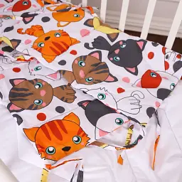 Суцільний борт в ліжечко MirSon Kids Time 20-0035 Colored kittens 30х180 см (2200009665264) - мініатюра 4
