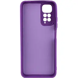 Чохол TPU GETMAN Liquid Silk Full Camera для Xiaomi Redmi Note 11 (Global) / Note 11S Фіолетовий / Purple - мініатюра 2