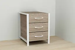 Тумба універсальна Ferrum-decor Вів'єн 3 50x41x40 білий ДСП Дуб Сонома Трюфель 16мм (FRD-104194) - мініатюра 3