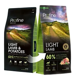Корм сухий Profine Light Lamb and Potatoes для собак з надмірною вагою, з ягнятиною та картоплею, 12 кг - мініатюра 3