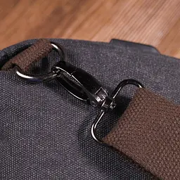 Чоловіча сумка через плече з кабелем USB текстильна 15х31х6 см Vintage 15х31х6 см sum0021416 - мініатюра 9