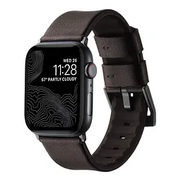 Ремінець Apple Watch 49/Watch 45/Watch 44/Watch 42mm Coffe Silver (37203_3610737)