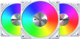 Вентилятор Montech Metal Pro 12 PWM 3 in 1 ARGB White - мініатюра 2