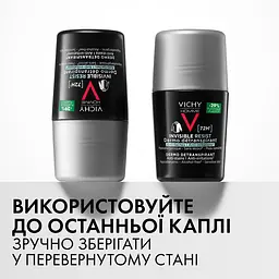 Дезодорант-антиперспірант Vichy Homme Invisible Resist кульковий 72 години захисту 50 мл - мініатюра 4