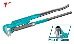 Ключ трубний Total THT172011 L-подібний 40 мм - мініатюра 2