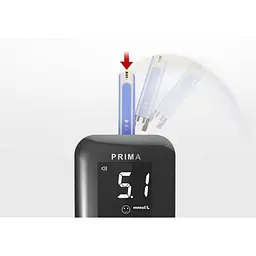 Глюкометр Gamma Diamond Prima + 10 тест смужок - мініатюра 3