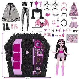 Ігровий набір з лялькою Monster High Дракулора Шафа жахо-образів (JMG63) - мініатюра 6
