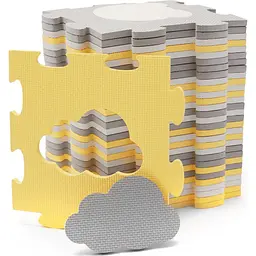 Килимок-пазл Kinderkraft Luno Shapes Yellow 30 елементів (KPLUSH00YEL0000) - мініатюра 5