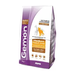 Сухий корм для собак Gemon Dog Medium pup&jun курка з рисом 3 кг (8009470386197)