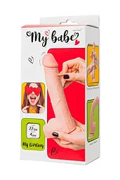 Фалоімітатор My Babe My Darling Realistic 22 cm (тілесний) - мініатюра 21