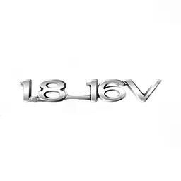 Емблема напис 1.8-16V Хром 13х85 мм (Завод) - мініатюра 2