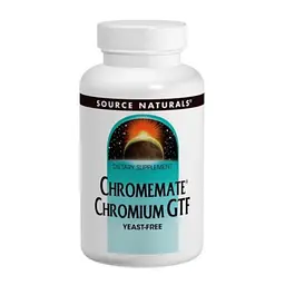 Хром Source Naturals 200 мкг (ChromeMate® Chromium GTF Yeast Free) - 120 таблеток