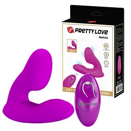 Вібромасажер PRETTY LOVE - Melvin, 12 vibration functions Memory function Wireless remote control PRETTY LOVE BI-040157W 100113 - мініатюра 1