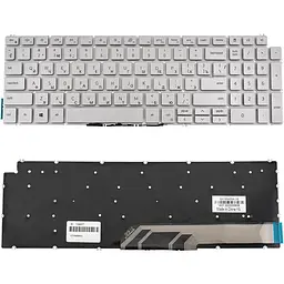 Клавіатура для ноутбука DELL (Inspiron: 5584) rus сріблястий без кадру