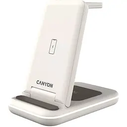 Зарядний пристрій Canyon WS-304 3 в 1 QI Cosmic Latte (CNS-WCS304CL)