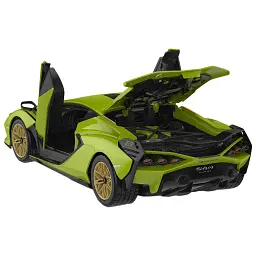 Машинка-конструктор Rastar Lamborghini Sian 1:18. Зелений - мініатюра 8