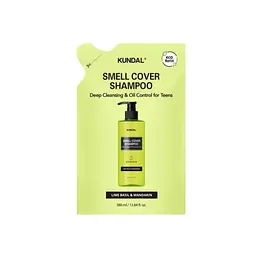 Рефіл шампуню для підлітків AllDay Smell Cover Teens Shampoo Refill Lime Basil&Mandarin Kundal 380 мл