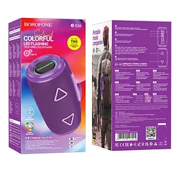 Акустична система Borofone BR38 Free-flowing sports BT speaker фiолетова - мініатюра 3