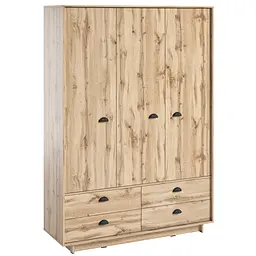 Шафа Moreli Kuba FK-0006 з ящиками полицями та штангою для одягу 1500х2100х500 мм Дуб Аппалачі